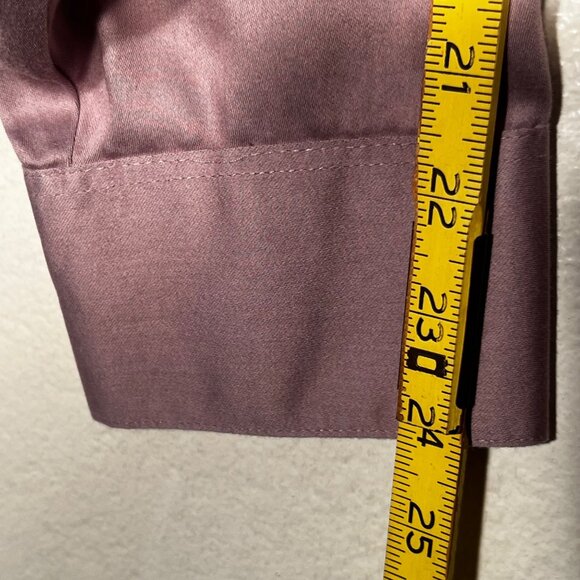 Geoffrey Beene Mens XL 17 1/2 33-35 Wrinkle-Free Sateen Dress Shirt Lavender - Picture 14 of 16